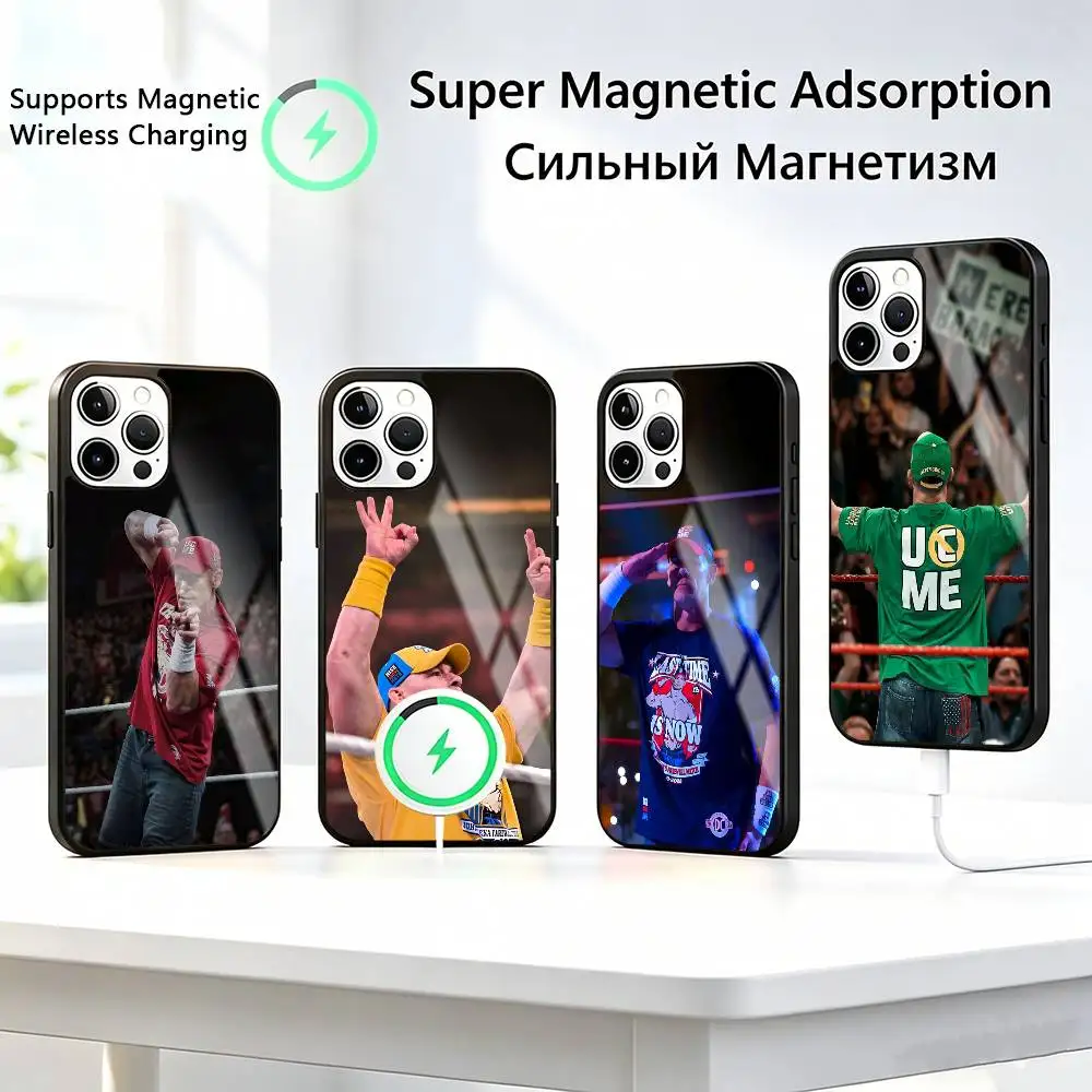 John Cena-a Phone Case For iPhone17,16,15,14,13,12,11 Plus,Pro Compatible with magnetic wireless charging