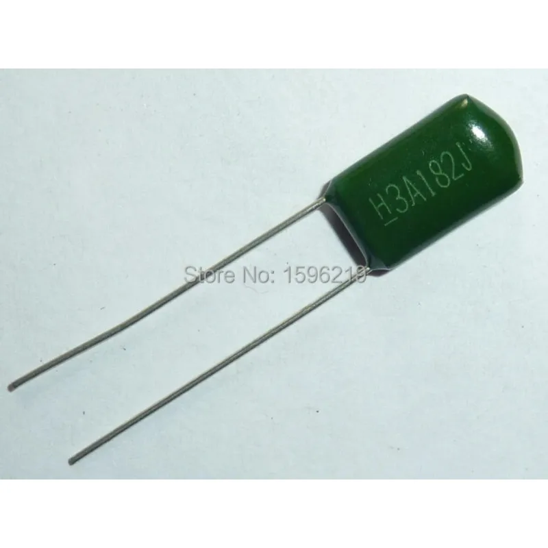 

200pcs Mylar Film Capacitor 1000V 3A182J 1800pF 1.8nF 3A182 5% 1KV Polyester Film capacitor