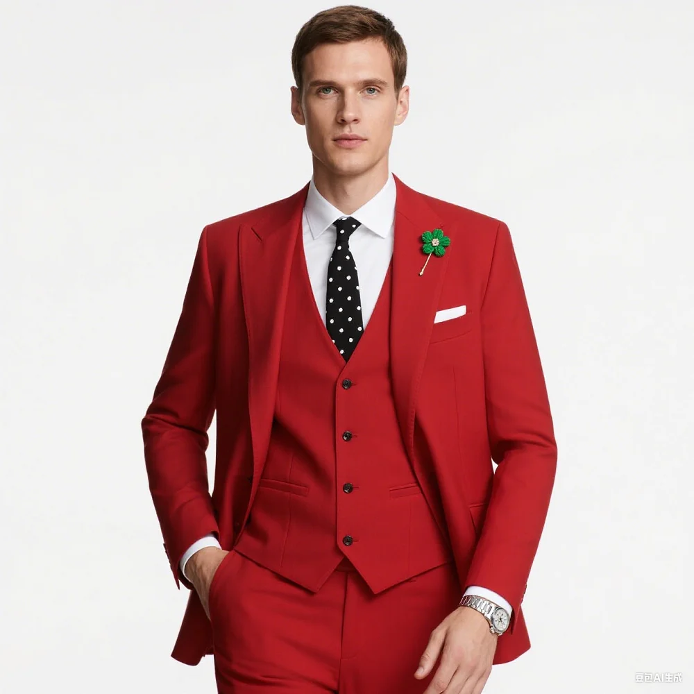 

masculino negócios smoking formal 3 peça conjunto jaqueta colete calças único breasted noivo padrinho de formatu