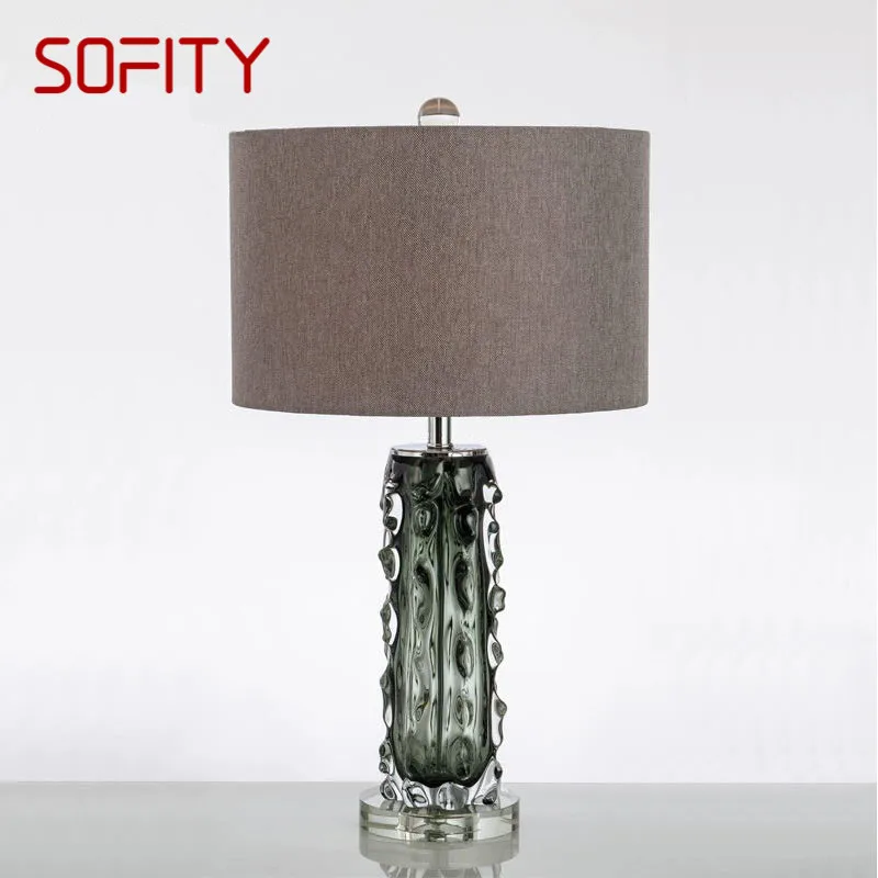 

SOFITY Nordic Modern Glaze Table Lamp Fashionable Art Iiving Room Bedroom Hotel LED Personality Originality Desk Light