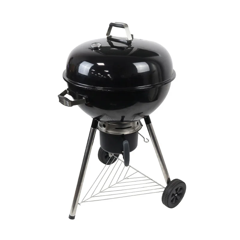 

22.5-inch Deep-drawn Apple-shaped Grill for Outdoor BBQ with Enamel Cooking Grate