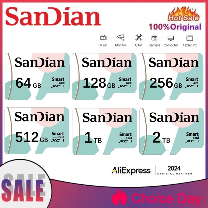 2TB SD Card For Nintendo Switch Micro TF SD Card 1TB 128GB 256GB 512GB Waterproof Flash Memory Card For Nintendo 64 Game