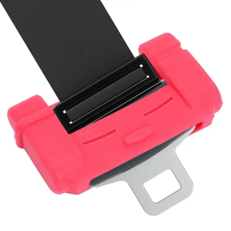 Silicone Strong Adjustable Car Safety Belt Clips Slip-Resistant Seat Interior Belt Buckle Simple Clamp Fixing Clip Car Styling