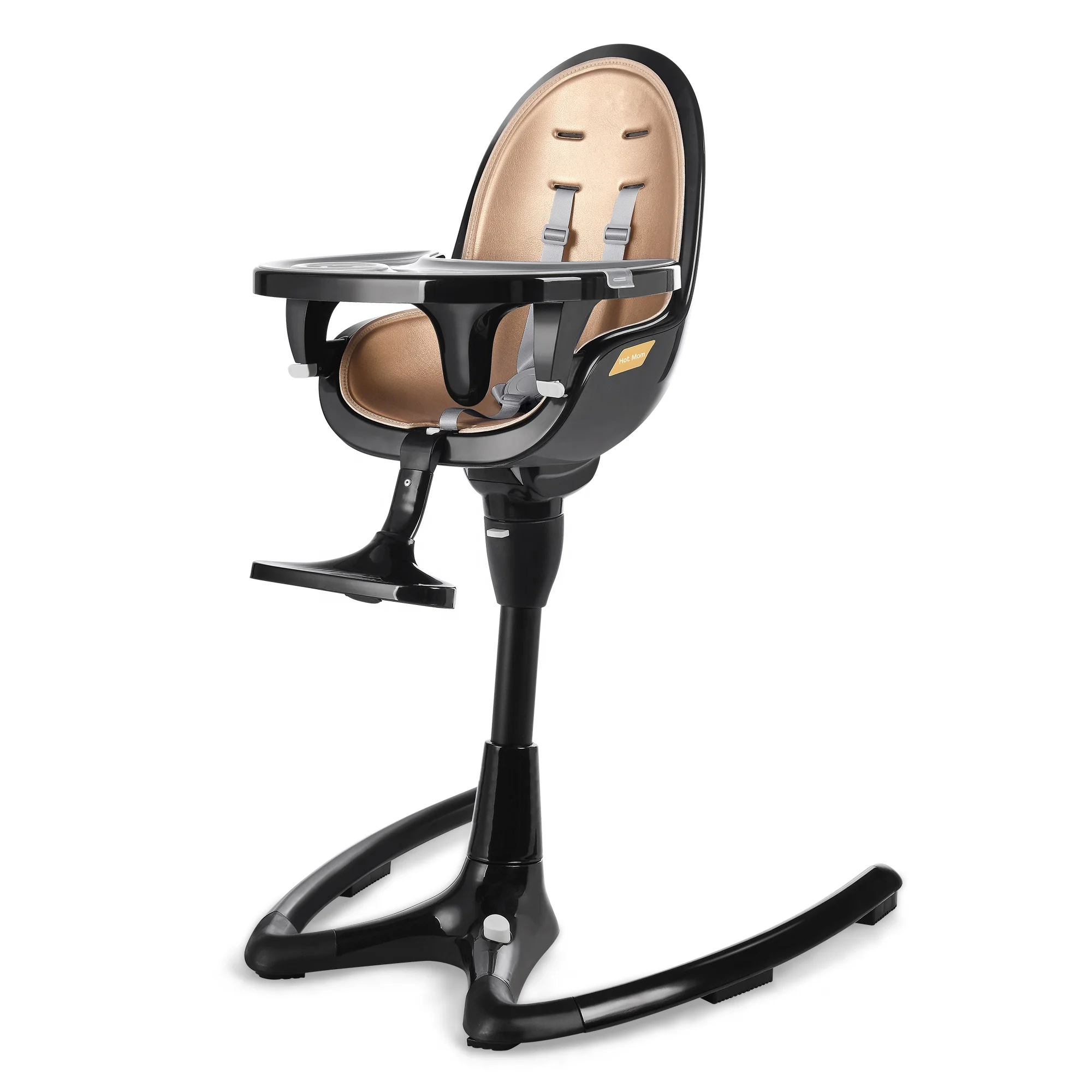 New Arrival Baby High Chair Egg Shape Easy Clean Baby Chair Comfortable Dining Chair Adjustable Height for Children 6+ Month