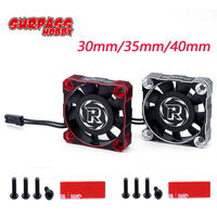 SURPASS Rocket-Rc Metal Cooling Fan 30mm 35mm 40mm Aluminum Cool Fan Heat Sink Fan Cover for RC Car 540/550 Brushless Motor