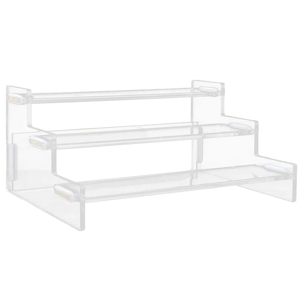 Acrylic Display Stand Dessert Stands Small Cake Organizer Storage Holder Tiered Perfume Riser Shelf Container