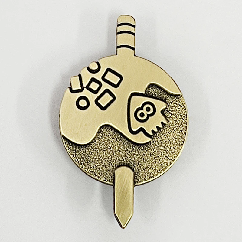 

Реактивный воин, кальмар, меч, брошь, Splatoon Game вокруг ретро, креативные значки, подарки для рук