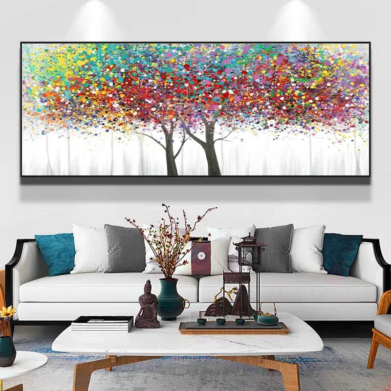 Abstract Wealth Tree 5D Diamond Painting Living Room Corridor Modern Hanging Painting Home Decor Diamond Art Cross Stitch Kit