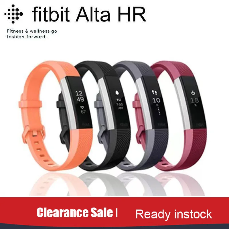 【Готовый запас】 Фитнес-трекер Fitbit Alta HR Smart Wristband (большой/маленький), пульсометр + трекер активности