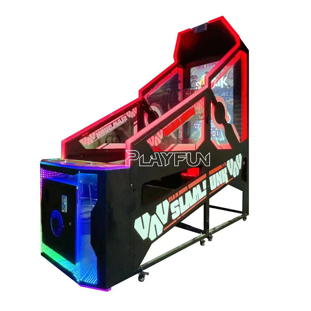 Hot Selling Coin Operated Indoor Electronic Arcade Street Basketball Simulator Shooting Arcade Game Machine