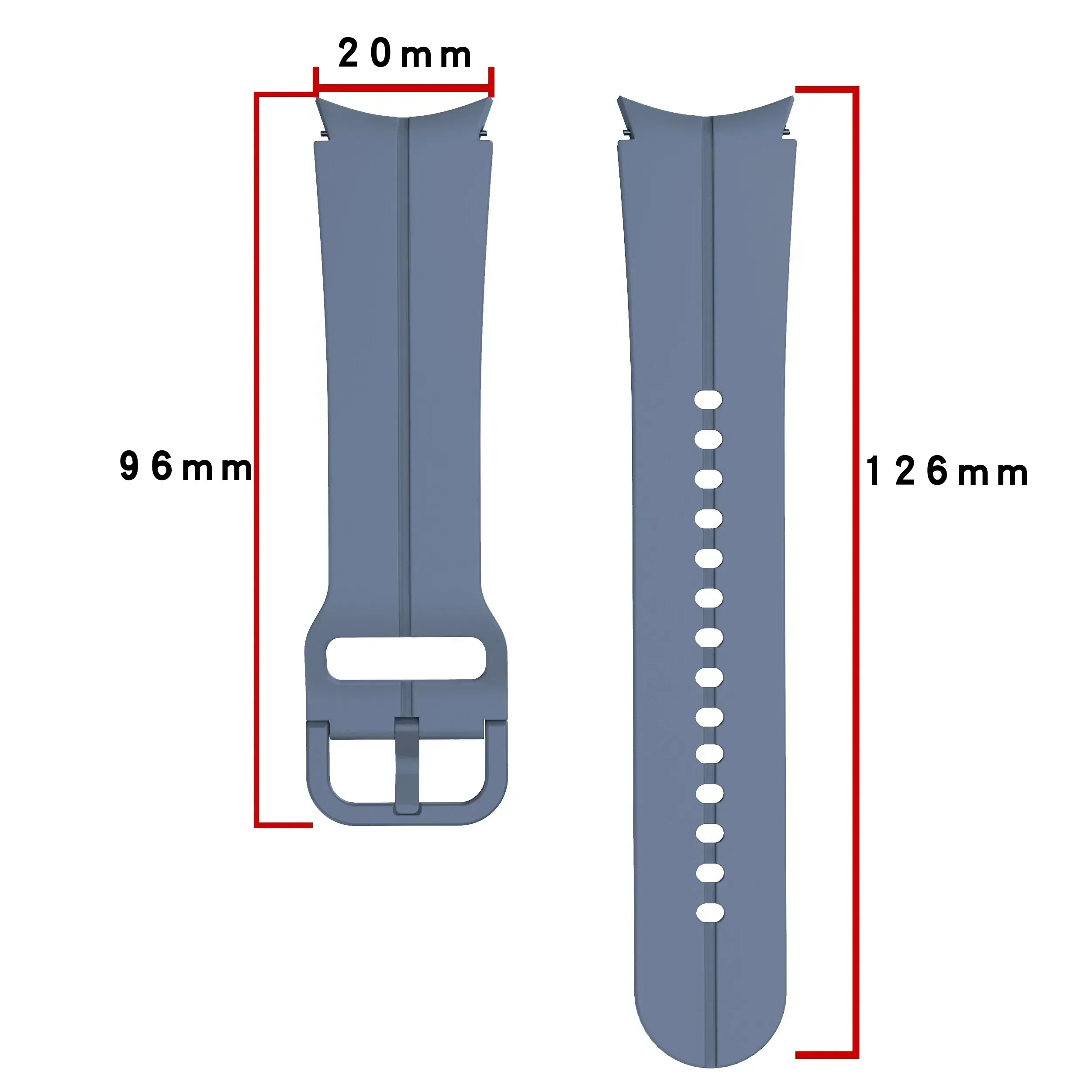 20mm Silicone Strap for Samsung Galaxy Watch 5 4 40mm 44mm Classic 46mm 42mm No Gap Sport Watchband Correa Watch 5 Pro 45mm Band