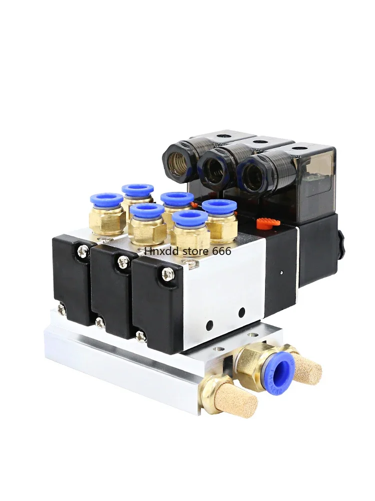 Pneumatic solenoid control valve combination 4v210-08 solenoid valve group 220V