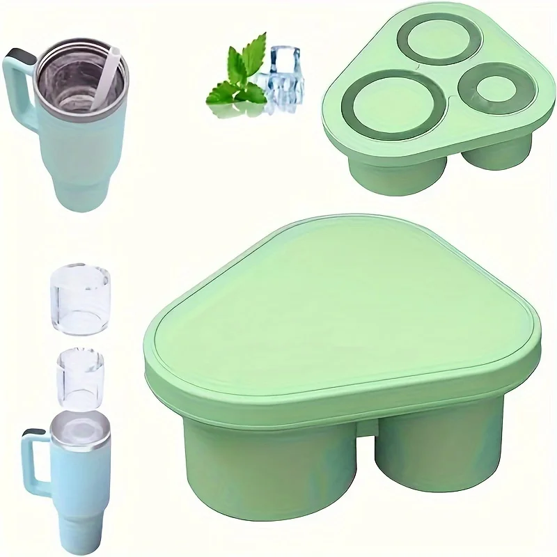 Silicone Ice Tray With  Box, Ice Cube Mold For  Cup, BPA-Free Food-Grade Ice Mold With Lid, Easy Demolding, Kitchen Supplies