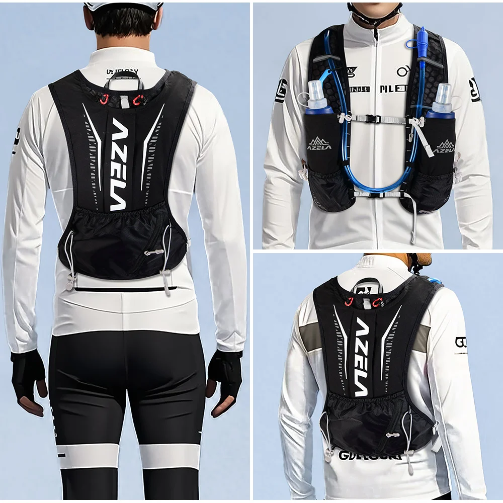 2023 nieuwe lichtgewicht hardlooprugzak hydraterend vest geschikt voor fietsmarathon wandelen ultralicht draagbaar 5L