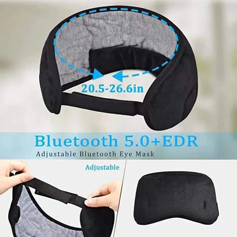 Bluetooth Eye Mask For Sleeping Wireless Music Headset Sleep Eyeshade Blindfold Artifact Shading Eyepatch