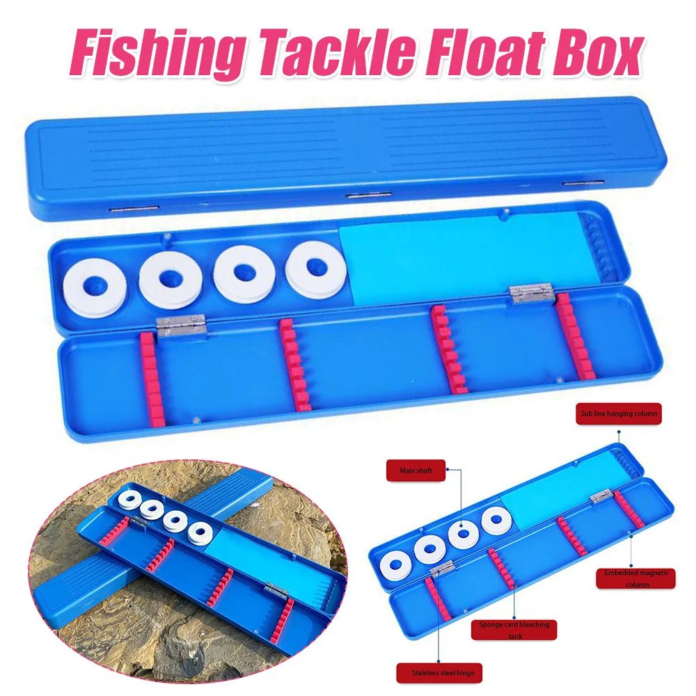 Multi-use Fishing Tackle Box Fishing Line Winding Board Tool Storage Case Fish Tackle Float Box Accessory Organizer
