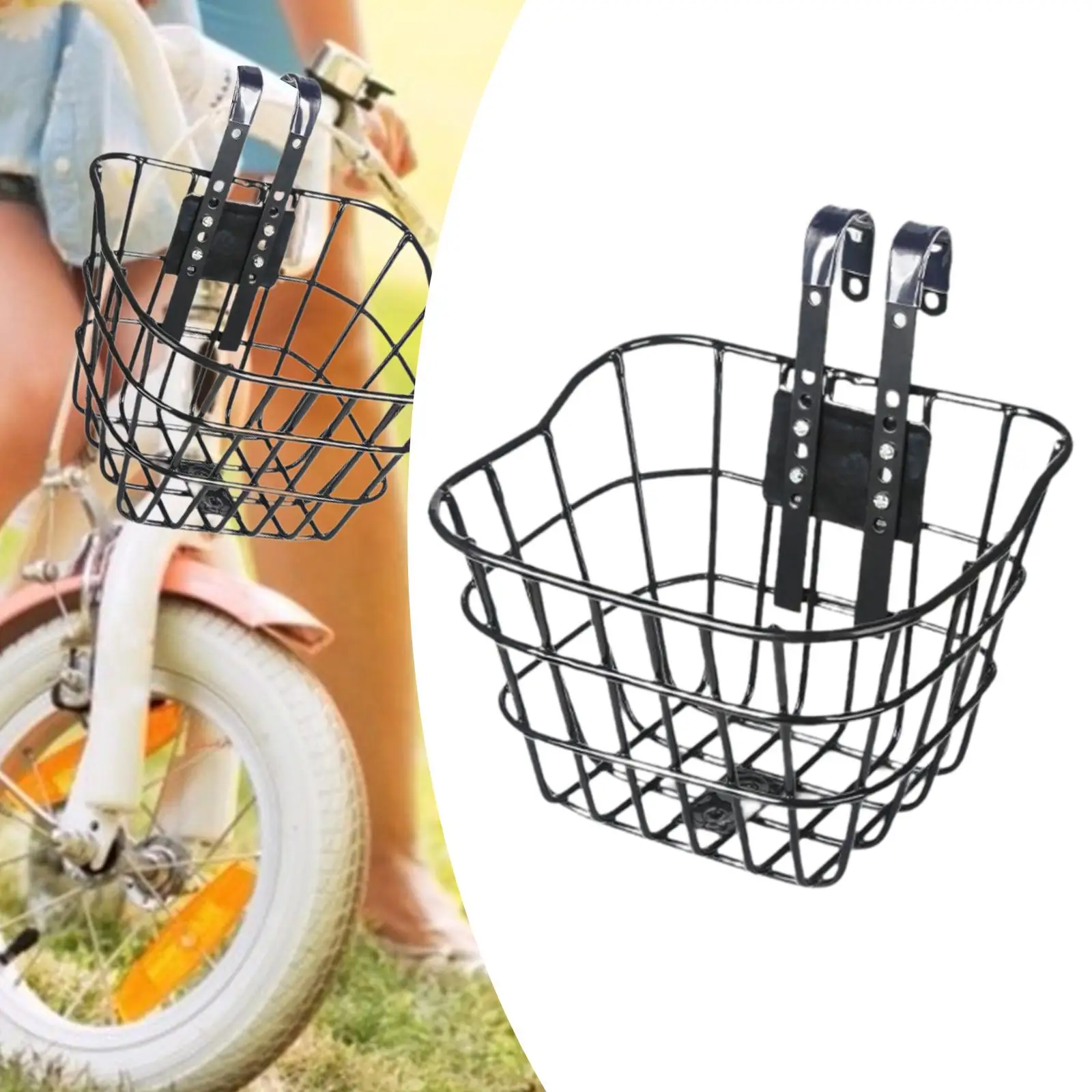 Cesta de bicicleta para niños, fácil de instalar, manillar portátil Simple