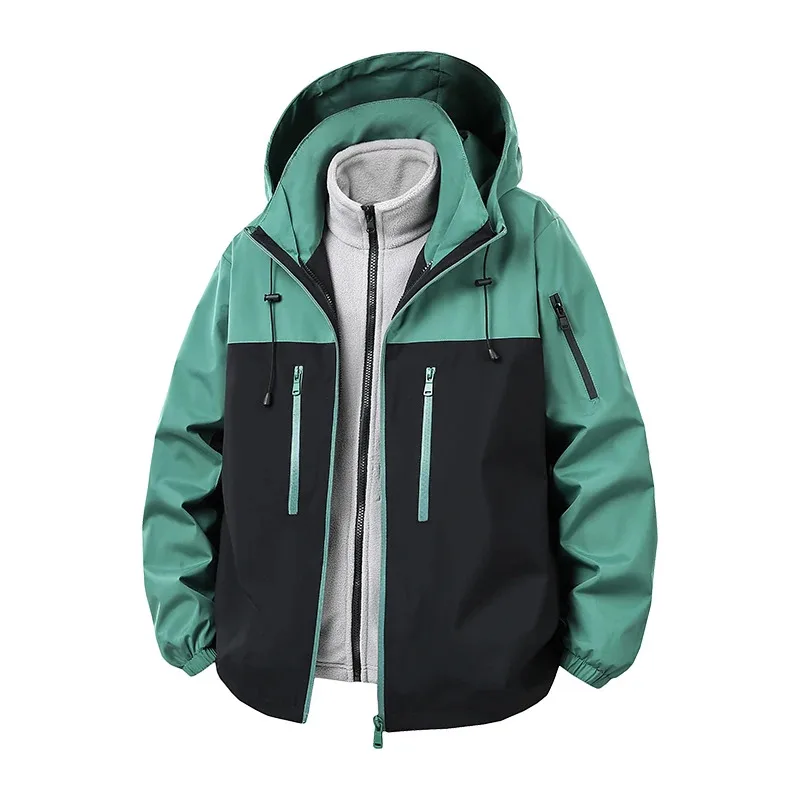 

New windproof and waterproof outdoor windbreaker for autumn and winter 2025 a three in one mountaineering suit