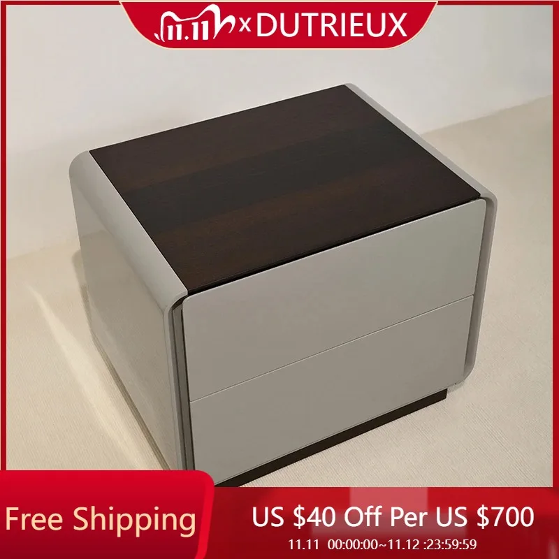 

Vintage Storage Nightstand Minimalist Modern Creative Luxury Safe Bedside Table Nordic Trendy Mesa De Cabeceira Home Decoration
