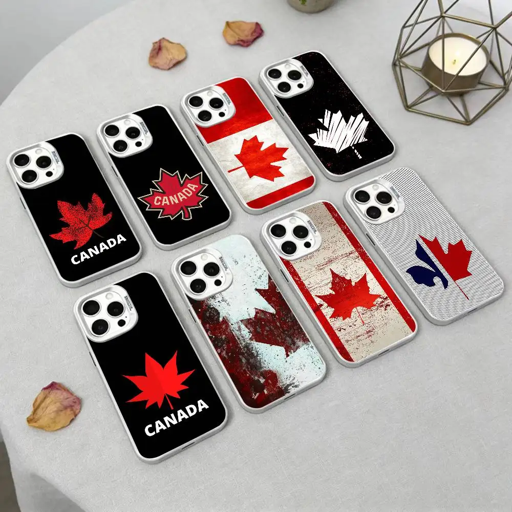 CANADA  Phone Case For iPhone17, 16,15,14,13,12 Pro Max Black Candy Matte Shockproof Cover KEY