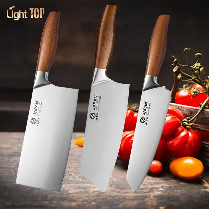 

Professional Japanese Kitchen Knives Chef Knives Meat Fish Slicing Vegetables Cutter Stainless Steel Butcher Cleaver Knife