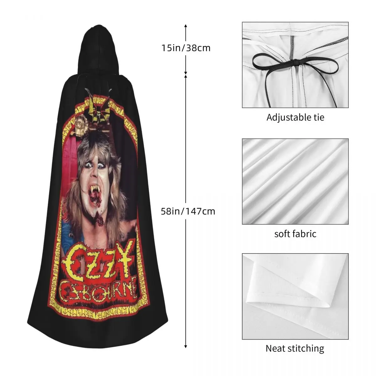 Ozzy Osbourne Rock Band Heavy Metal Skullies Berretti Cappelli Caldo Autunno Inverno Berretto da esterno Berretti a cuffia lavorati a maglia per uomo Donna Adulto