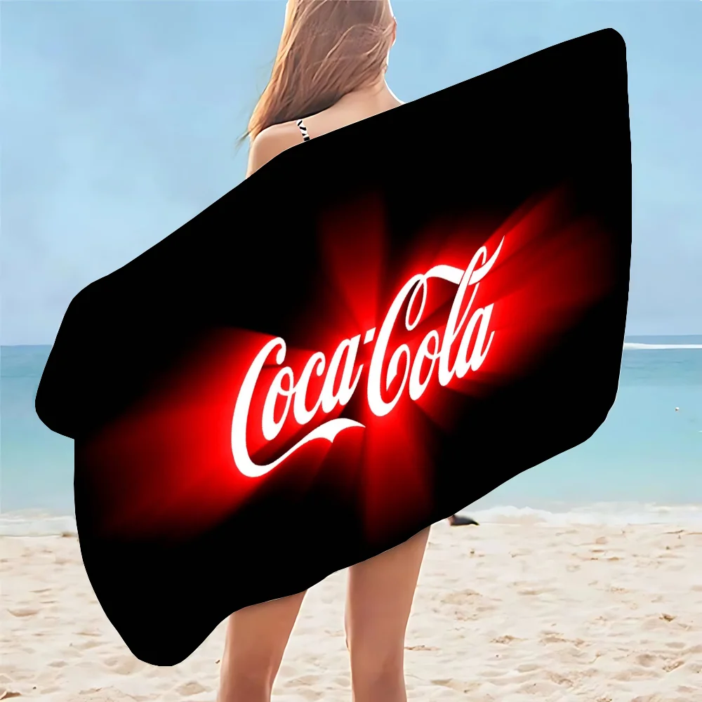 Coca-Cola Beach Towel For Bath Quick Drying Towels Bathroom Accessories Personal Care Spa Sauna Large Home Gym Set Turban Hair