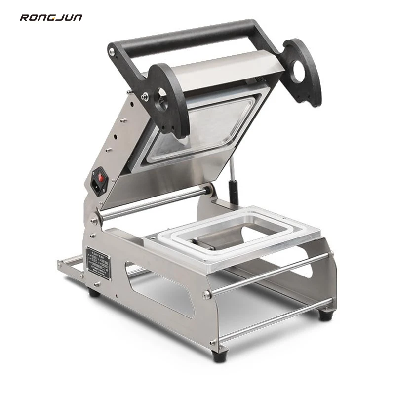 DQ-3 Model Economic Fruit and Vegetables Packing Machine Fast Food Tray Sealing Machine Plastic Film Packaging Sealer
