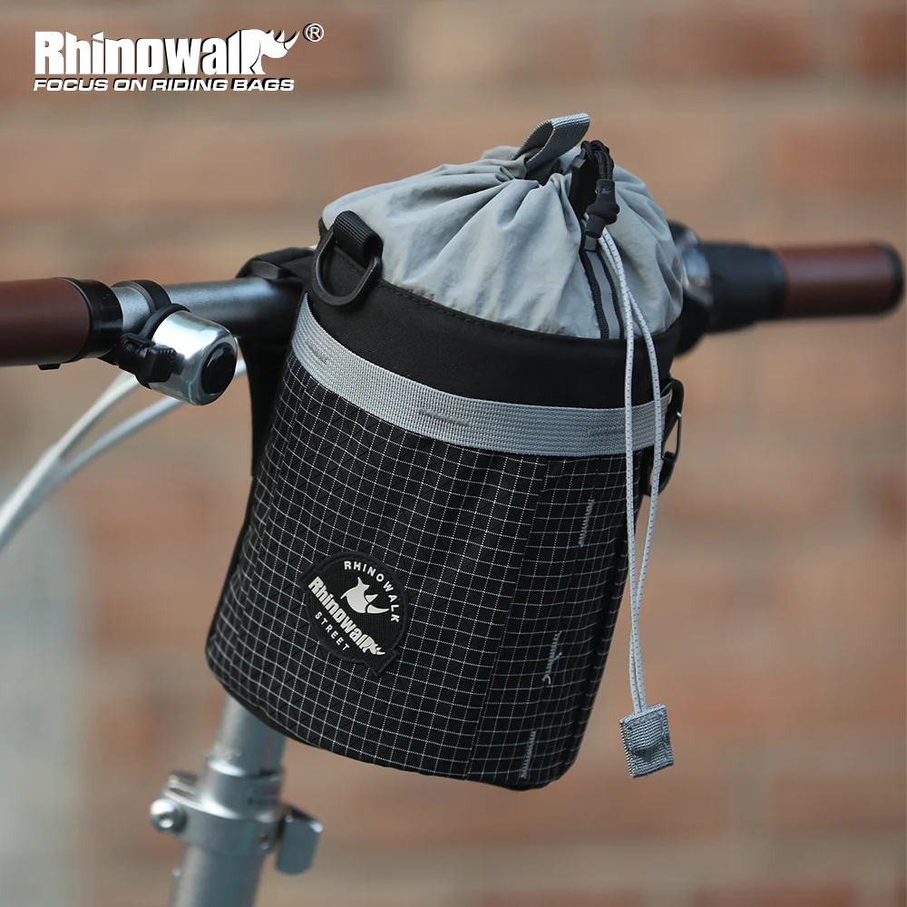 

Rhinowalk велосипедная сумка на руль, сумка для велосипедной бутылки с водой, сумка для переноски, изолированная сумка для чайника, туристическая сумка для поездок на работу, MTB Pack