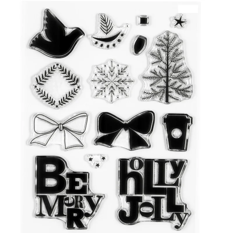 December Daily  Clear Stamp  Seal For DIY Scrapbooking photo Album Decorative Clear Stamp  A6528