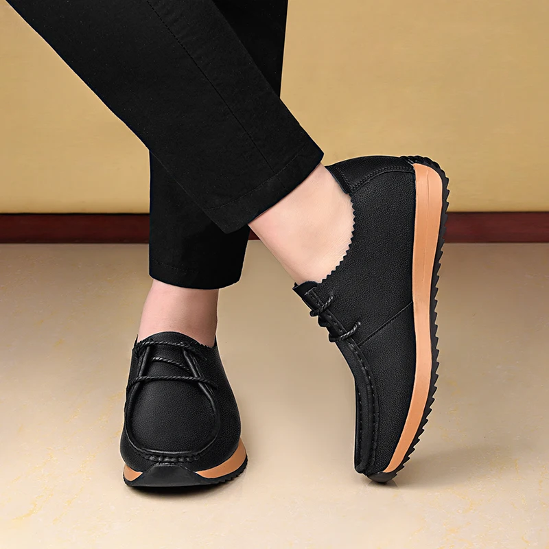 Mens heightening shoes New model is selling well Soft sole Waterproof Anti slip Comfortable Increase by 6 centimeters