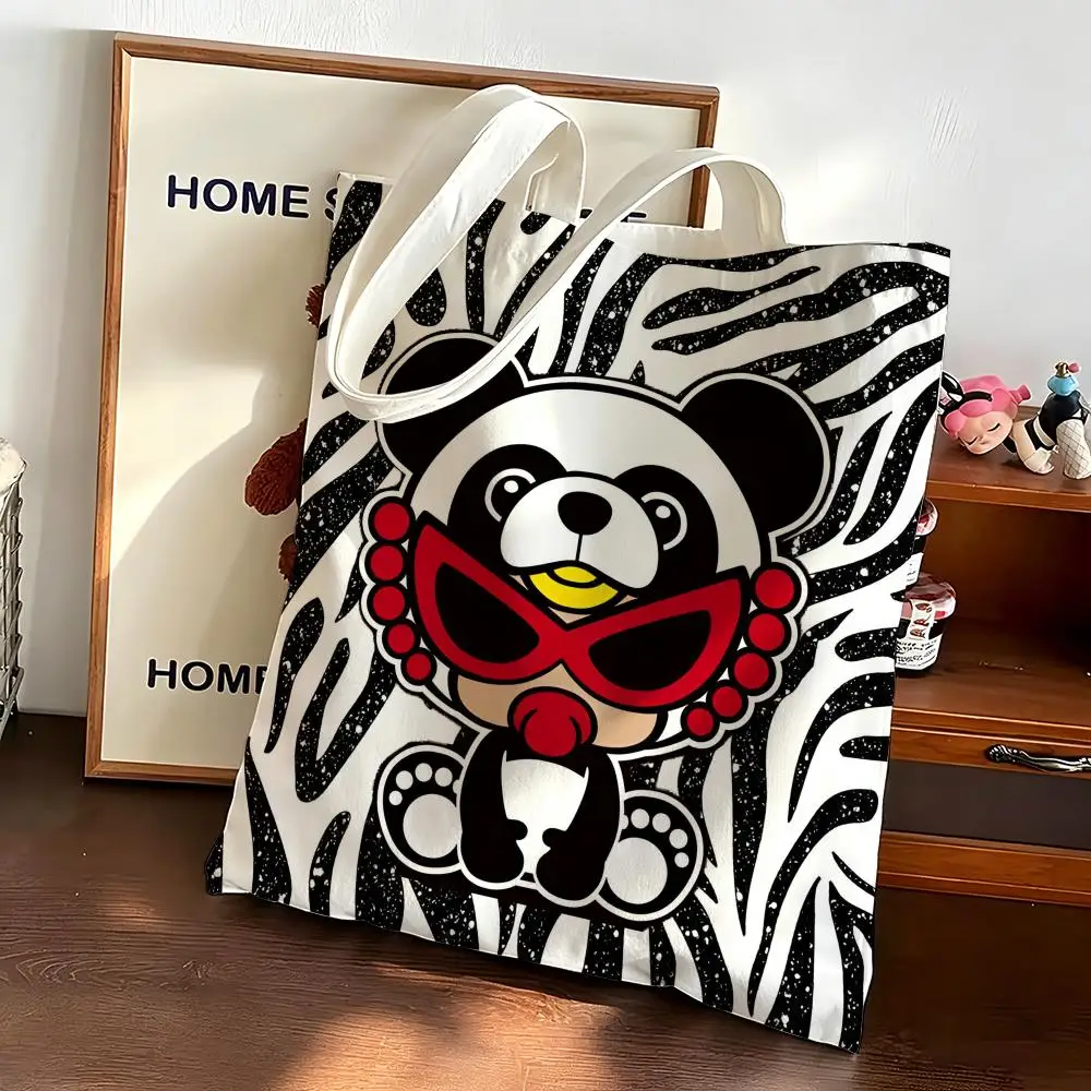 Brand M-Mini H-Hysteric Storage Bags Canvas bags are suitable for going to class, shopping, gifts, and commuting