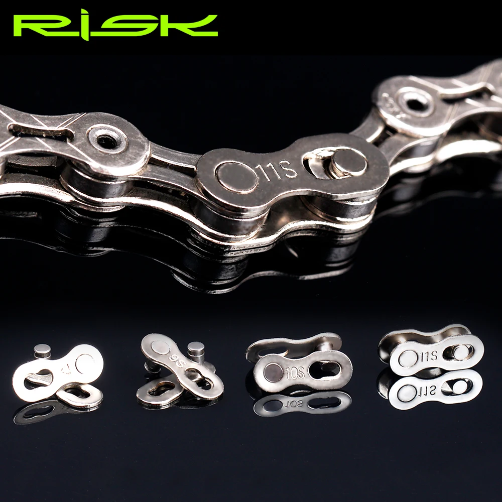 Risk Bicycle Chain Lock Quick Link 8 9 10 11 12 Speed Mtb Bike Chain Guide Squeeze Power 12V 11V 10V 9V 8V Tool Connector