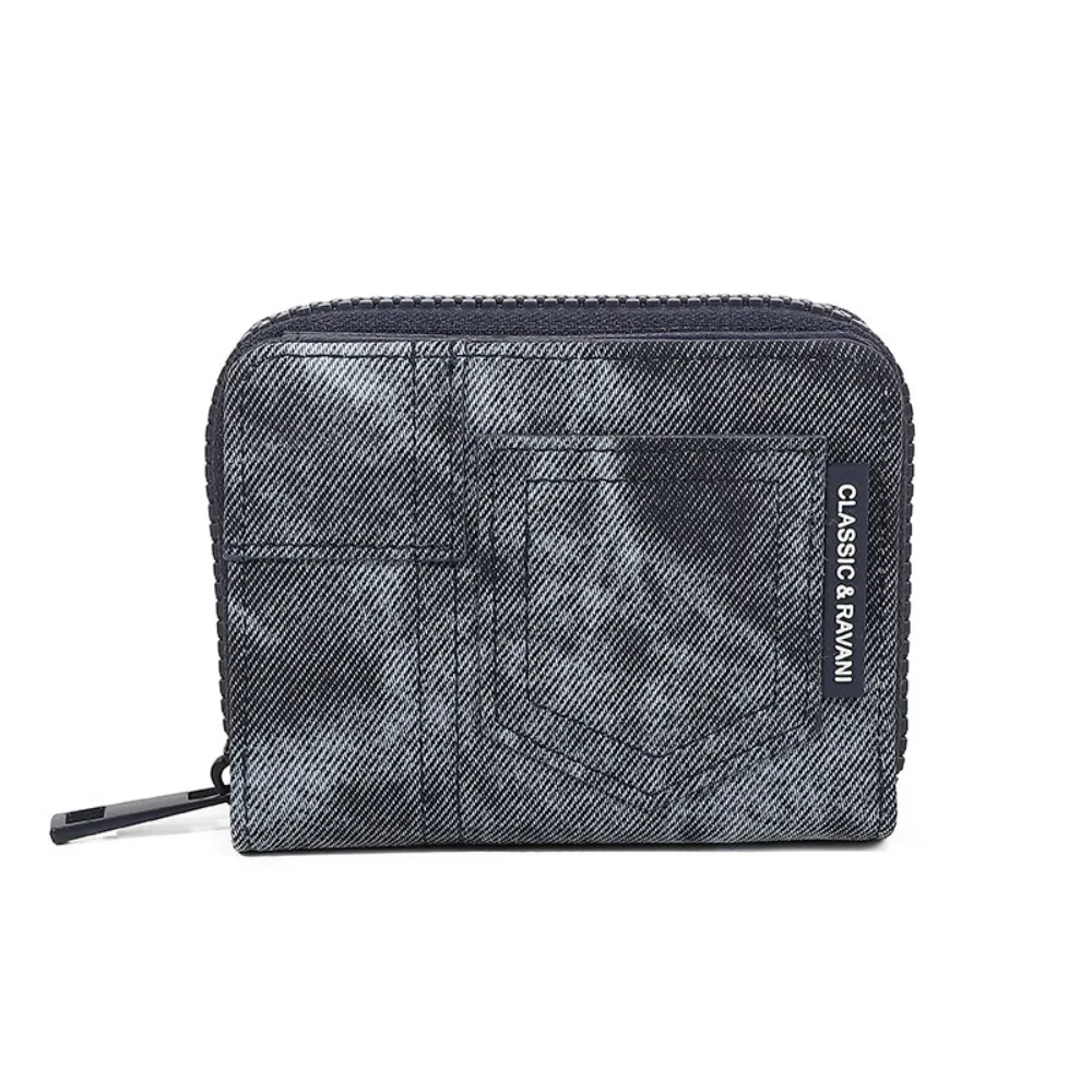 

Multiple Slots Cowboy Short Wallet Retro Korean Style PU Leather Fold Wallet Pocket Purse Money Clip Mini Coin Purse Women