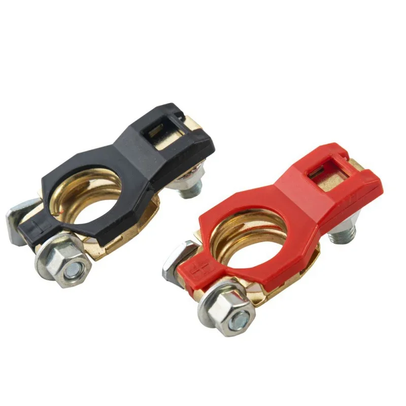 2 PCS Auto Battery Terminal Clamp Connectors High Quality Storage Battery Parts Battery Top Post Cable Terminal Clamp Set