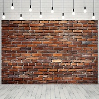 1 piece of vintage brick wall background - suitable for live streaming, parties, birthdays, and indoor/outdoor decoration