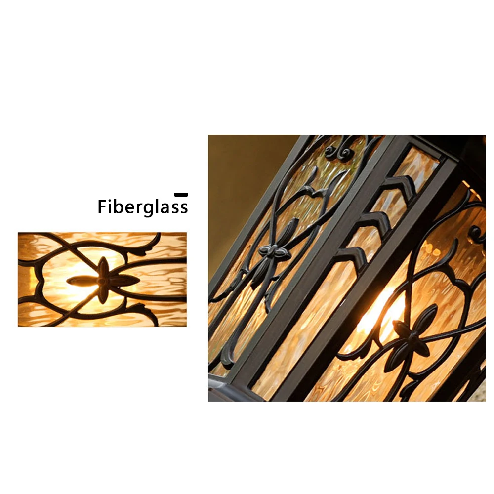 Imagem -06 - Sandiy-retro Outdoor Wall Lights Europa Villa Sconce Lamp Impermeável Ip65 Exterior Iluminação do Jardim Quintal Corredor Varanda Luminária