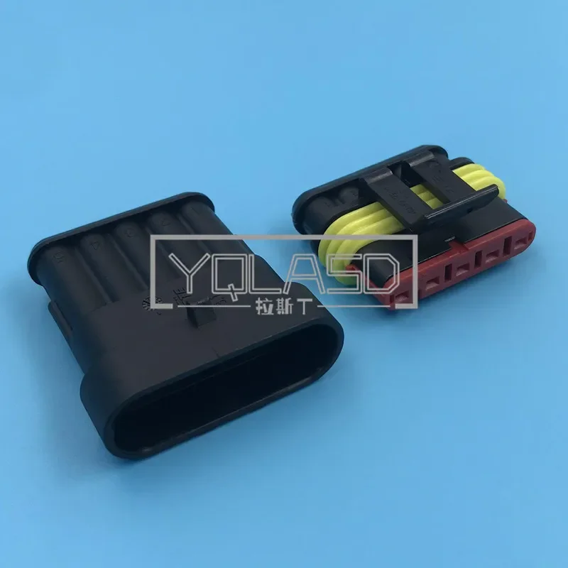 

Комплект из 5-контактных автомобильных разъемов Superseal 282089-1 282107-1 для жгутов проводов переменного тока, пластиковый, для авто