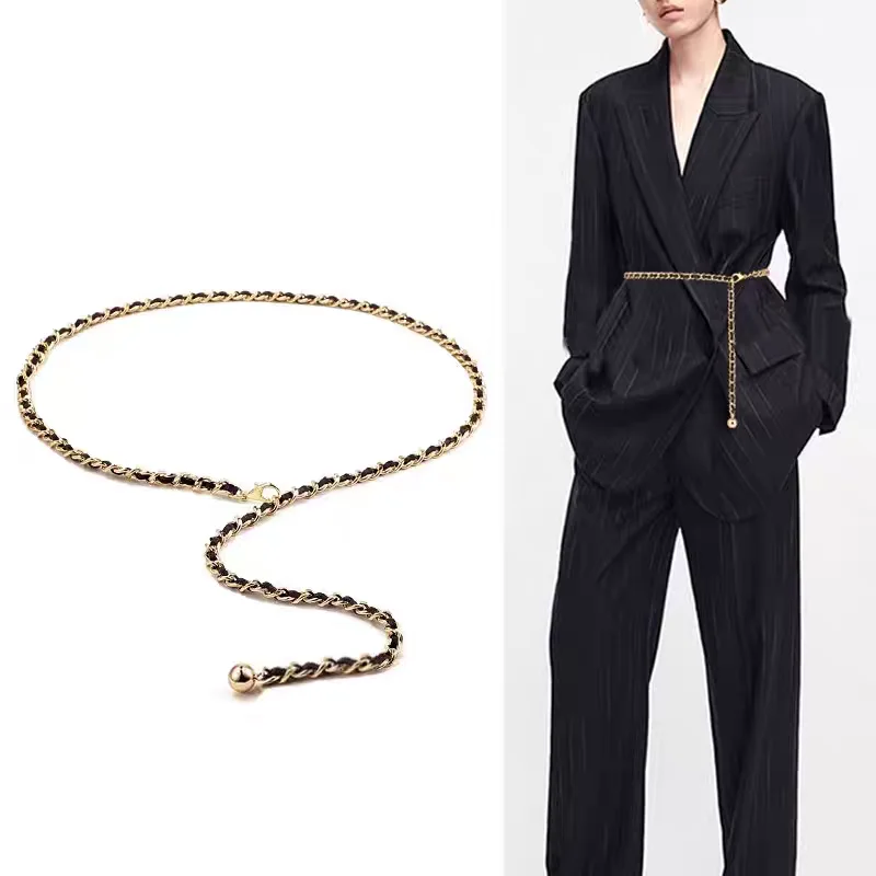 

All-season Women's Retro Adjustable Length Belt Fashion Popular Trend Belt for Dress Trousers Sweater Suit Pants Decorative
