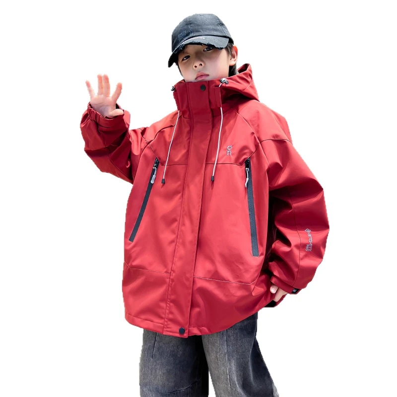 

2026 Boys 3-in-1 Winter Jacket, Detachable Thickened Puffer Coat for Teens Outdoor Streetwear New Arrival