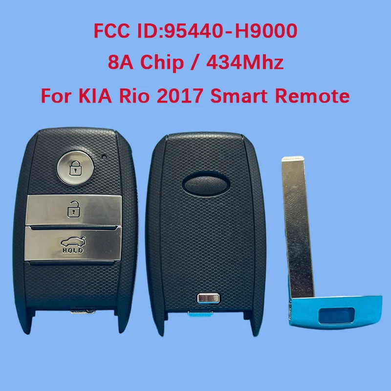 

CN051149 Aftermarket 3 Button Smart Key Fob 433MHz FCC 95440-H9000 8A Chip Keyless Go For KIA Rio 2017
