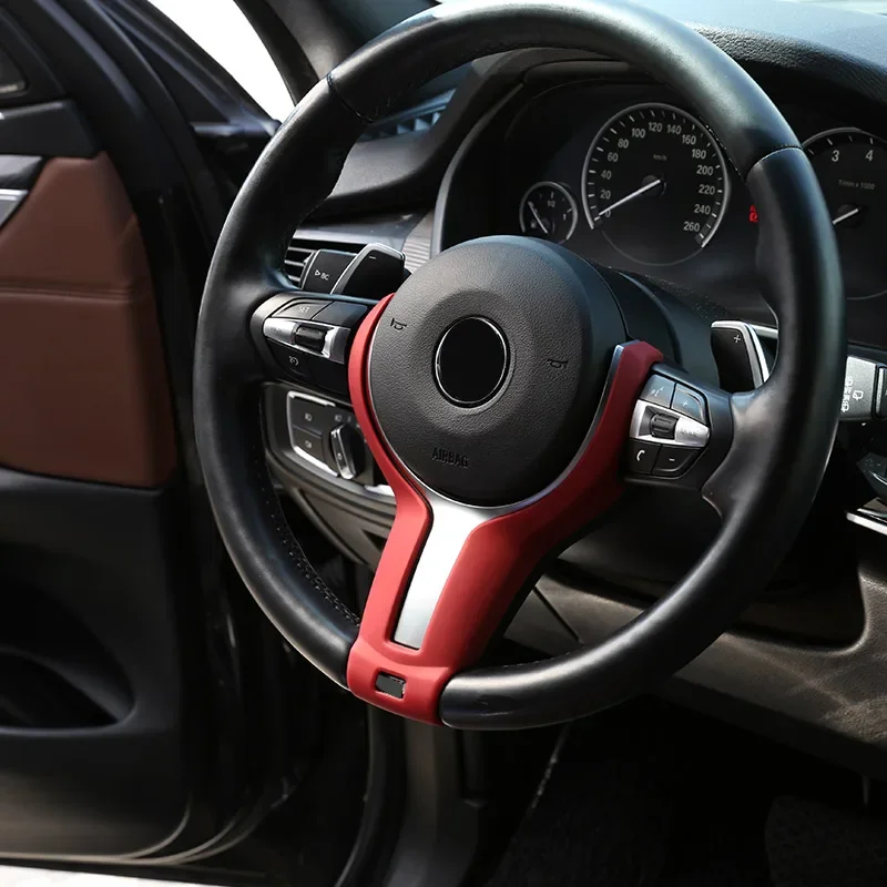 

metyoucar For BMW F20 F21 F22 F23 F30 F32 F33 F34 F36 F39 F15 F16 F26 F06 F13 F80 Car Steering Wheel Cover Trim Car Accessories