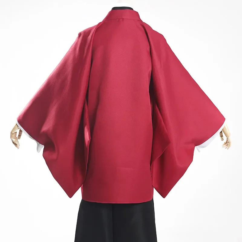 Tsugikuni yoriachi disfraz de Anime para hombre, traje de Kimono, capa roja, uniforme, traje de fiesta