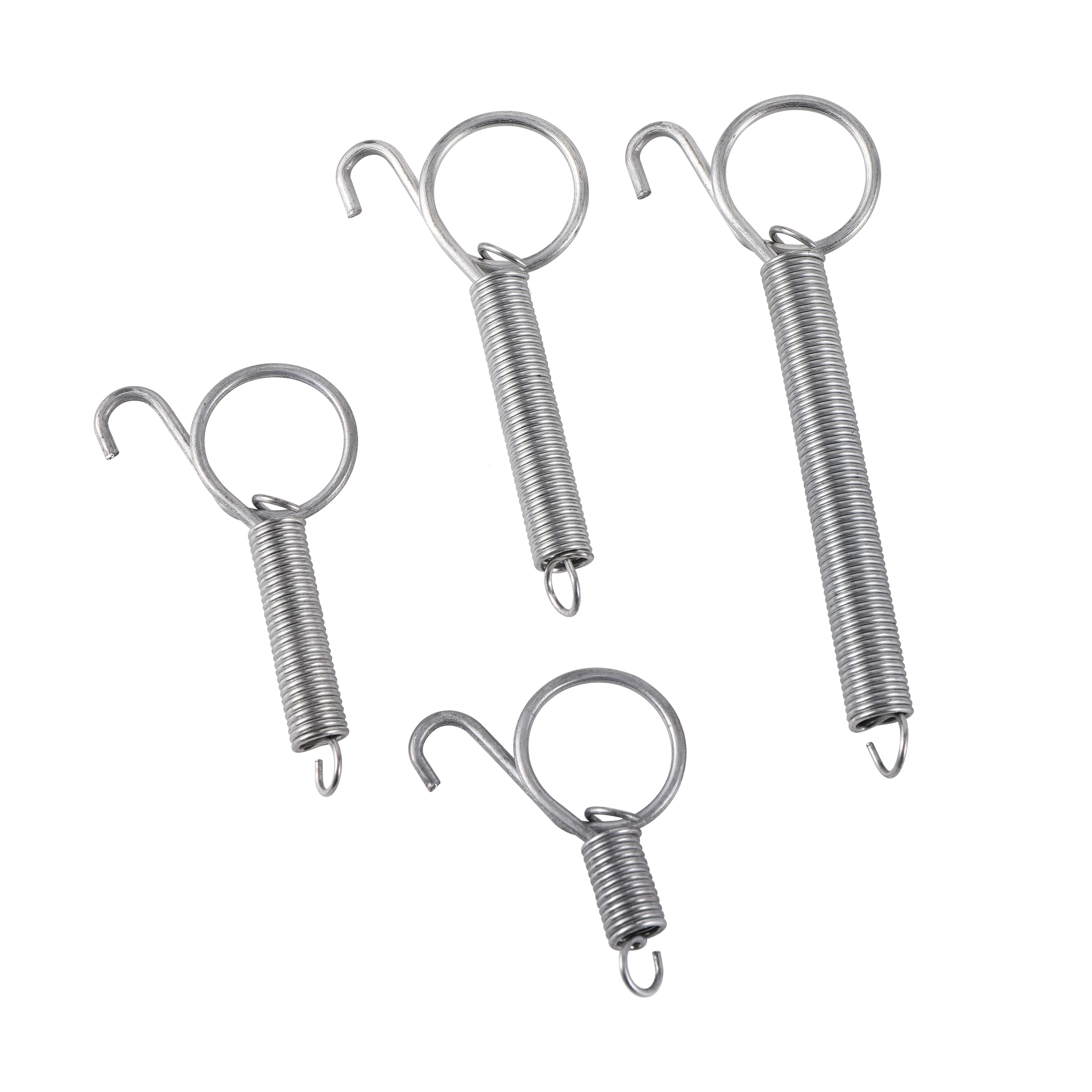 4 Stück Käfigtür-Federhaken Metall-Federhaken Robuste Spannungsbefestigung Mehrzweck für Draht-Käfige für Kaninchen/Vögel/Hamster – Detail 1