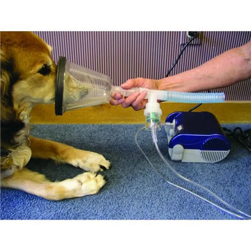 HLZS-12X Dog Oxygen Mask For Cat Dog Oxygen Inhalation Pet Nebulization Experiment Device Animal Oxygen Mask In Pet Clinic