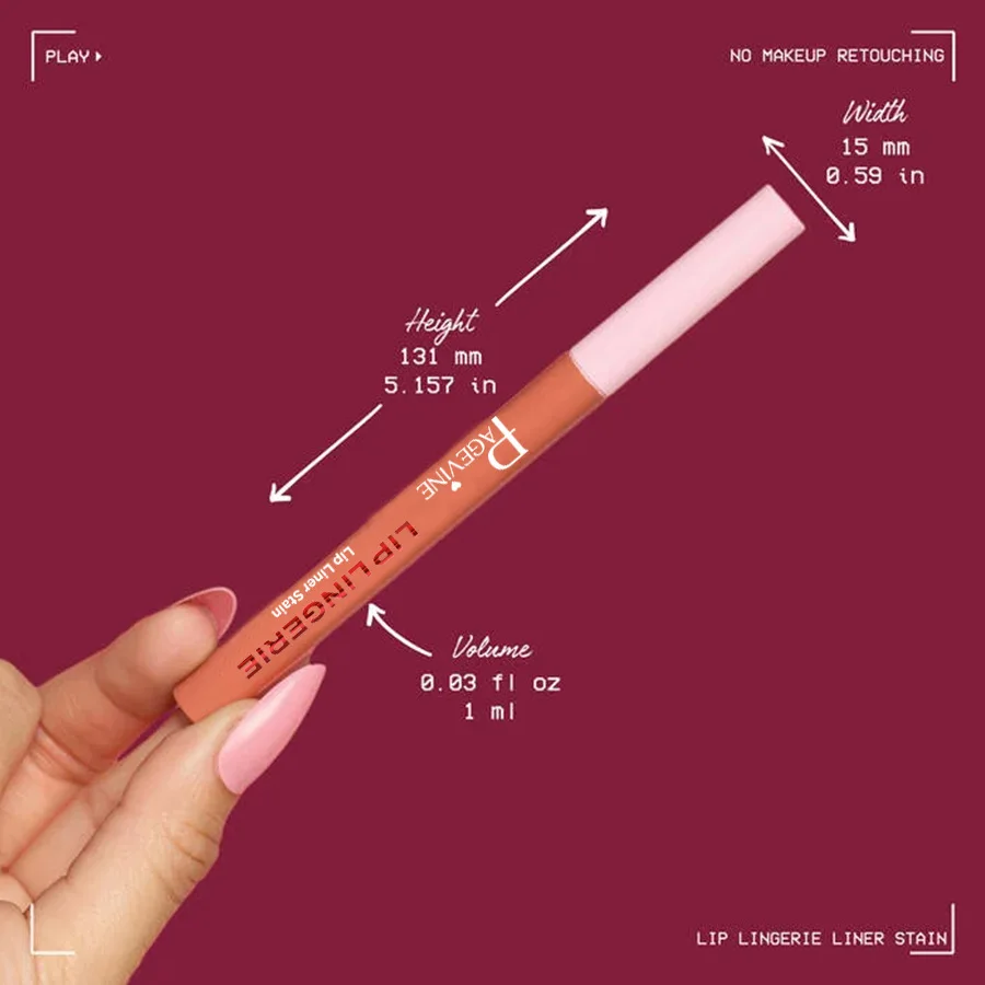 Natural-Looking Lip Pencil Smudge-Proof Long-Lasting Lip Crayon with Rounded Tip for Creamy Smooth Application Daily Cosmeticos