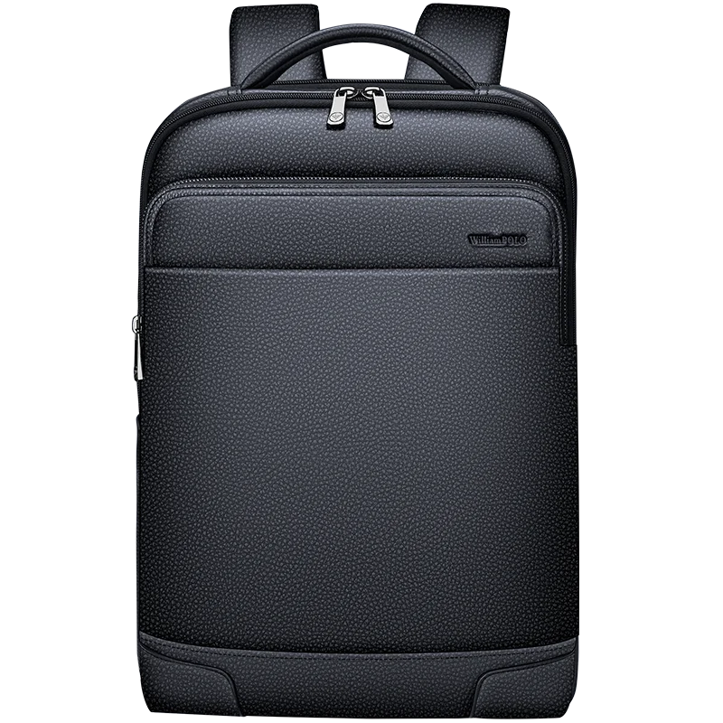 Mochila De Cuero genuino para hombre, bolsa de ordenador de gran capacidad, mochila multifuncional de moda, bolsa de viaje para viajes y ocio