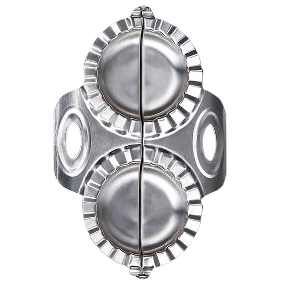 

Stainless Steel Dumpling Maker Mold for Perfect Wrapper Filling Easy to Use Clean Professional Look Kitchen Tool