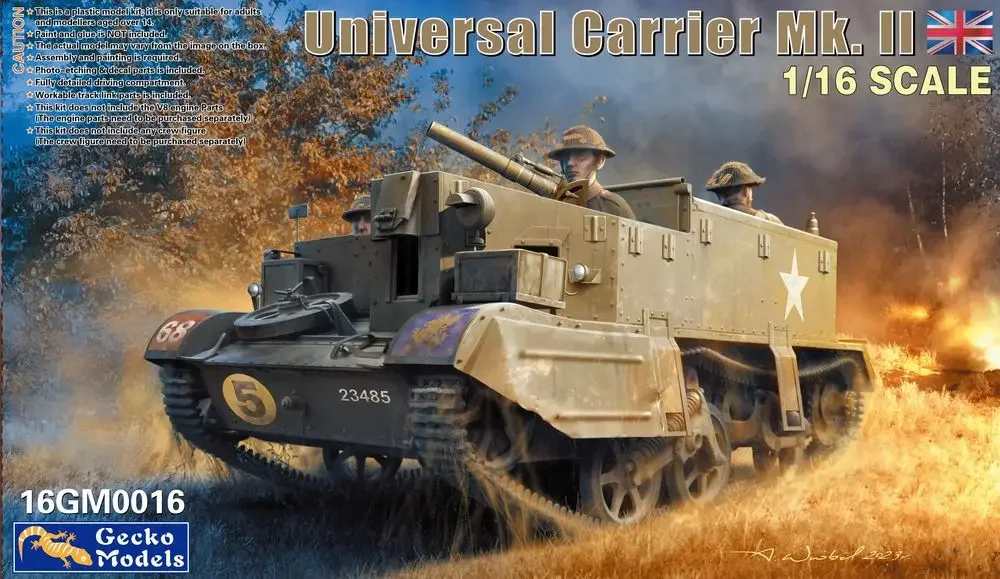 Gecko Models 16GM0016 1/16 Universal Carrier Mk.II - ชุดโมเดลขนาด