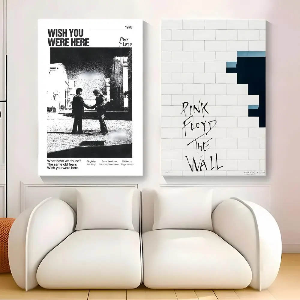 P-Pink Floyd Band Painting Calligraphy Exhibition poster photo oil painting canvas synthetic fiber for living dining room